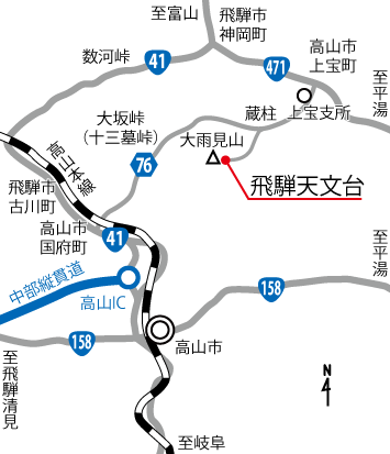 Map of Hida