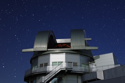 せいめい望遠鏡ドーム夜景