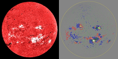 Solar full disk image on 30th Oct, 2003 (by T1)