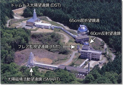 空から見た飛騨天文台